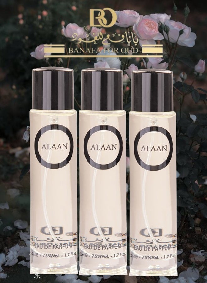Banafa 3 Pieces Alaan Perfume 50ML - Image 1